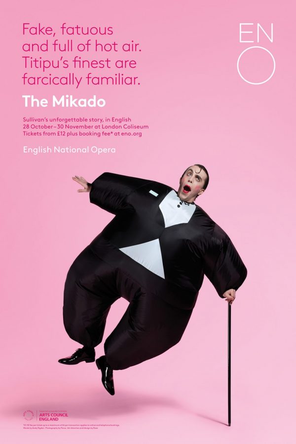 inflatable suit Mikado English National Opera poster