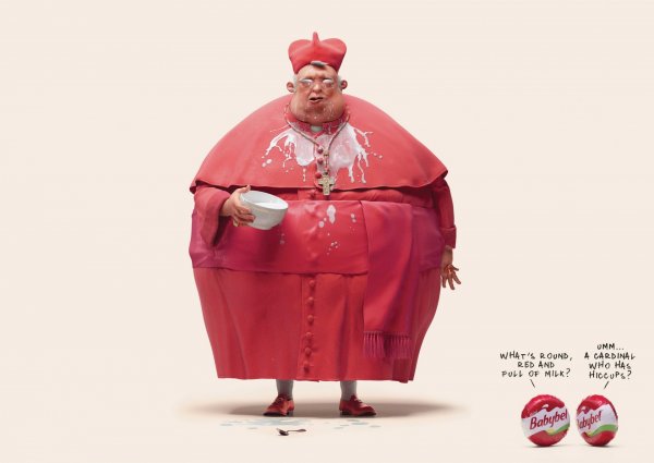 Mini babybel fat priest spilled milk