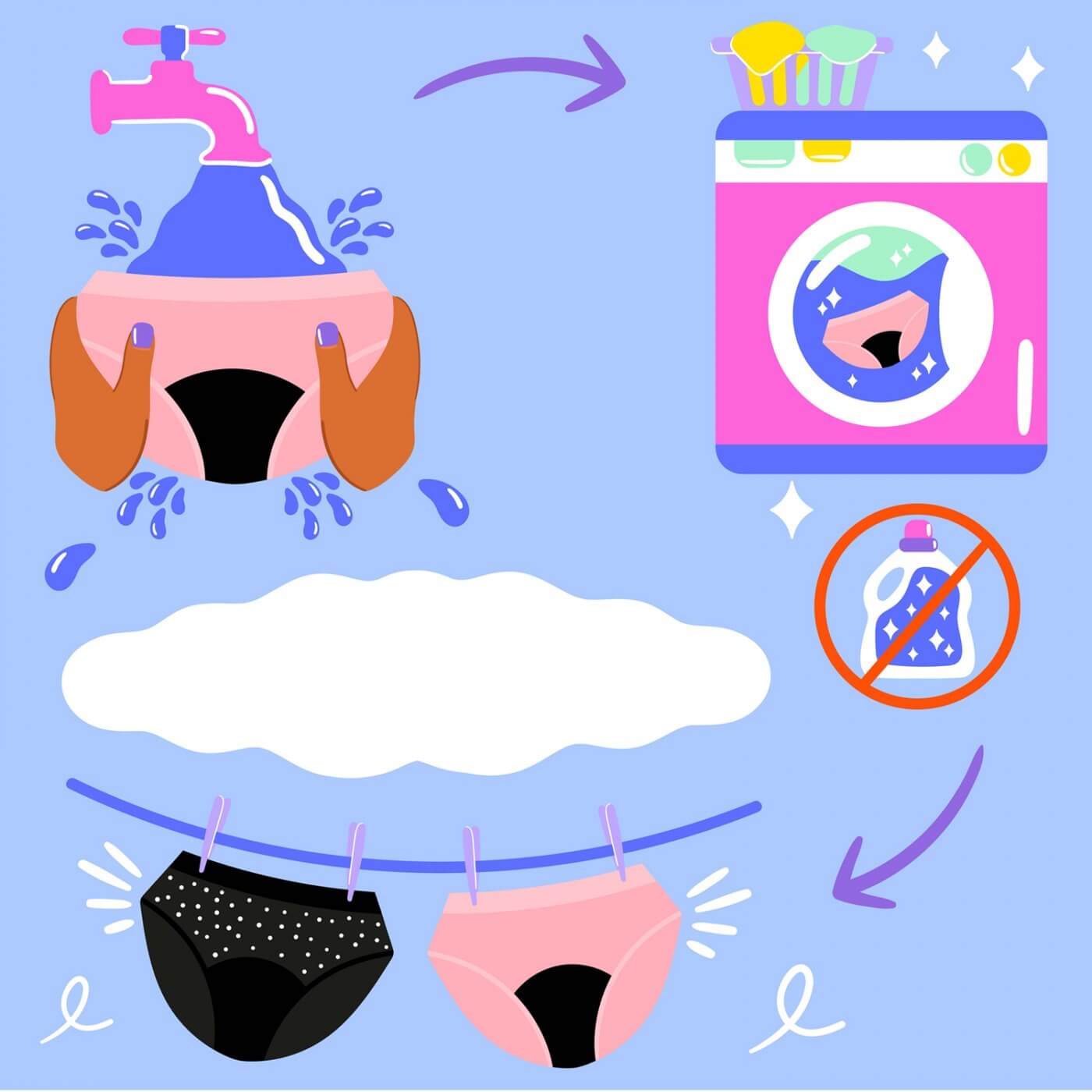 Hanes Comfort, Period. Boyshorts Period Underwear, Light Leaks, Neutrals,  3-Pack